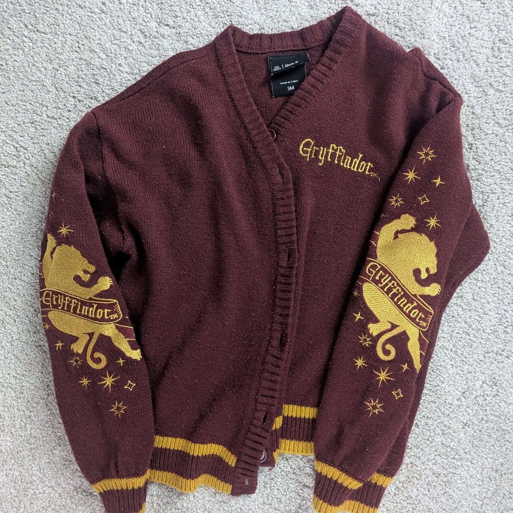 Warner Bros. Harry Potter Burgundy Sweater Cardigan